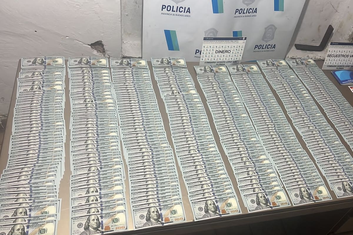 El dinero incautado al contratista denunciado por estafar a un jubilado de Vicente López