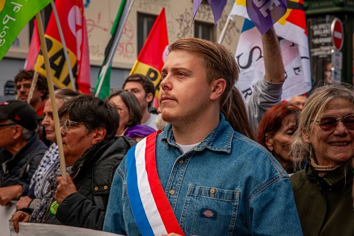 El diputado francés Louis Boyard