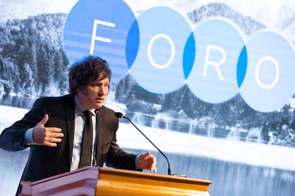 El diputado Javier Milei participó del exclusivo foro Llao Llao el año pasado.