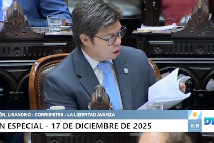 El diputado libertario por Corrientes Lisandro Almirón