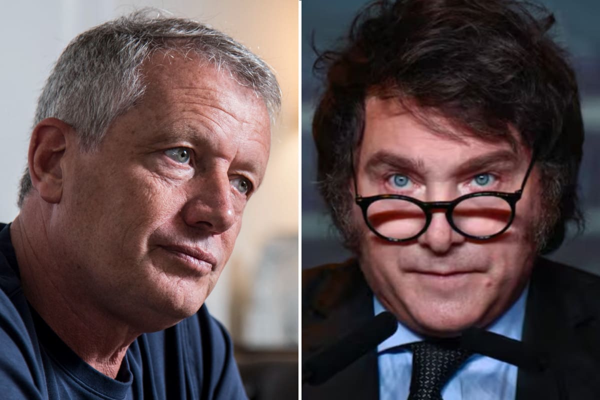 El diputado nacional de Encuentro Federal, Emilio Monzó, junto al presidente Javier Milei