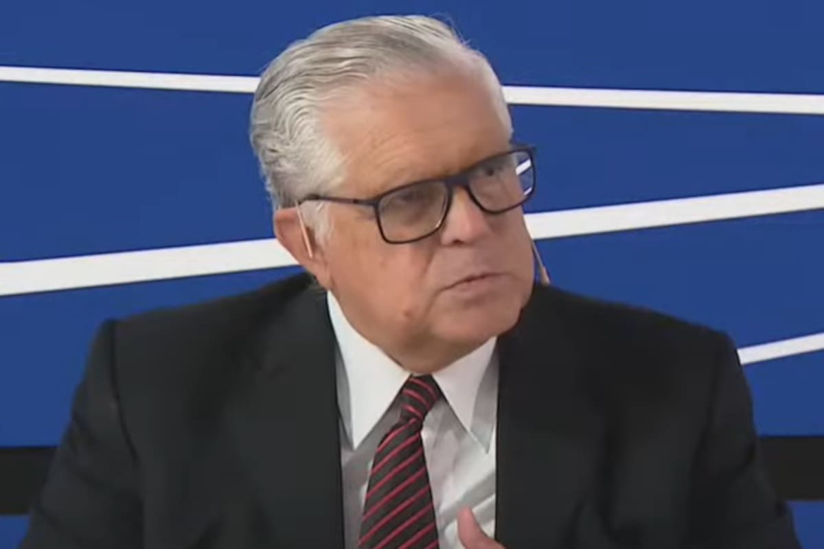 El diputado nacional Ricardo López Murphy durante la entrevista en LN+