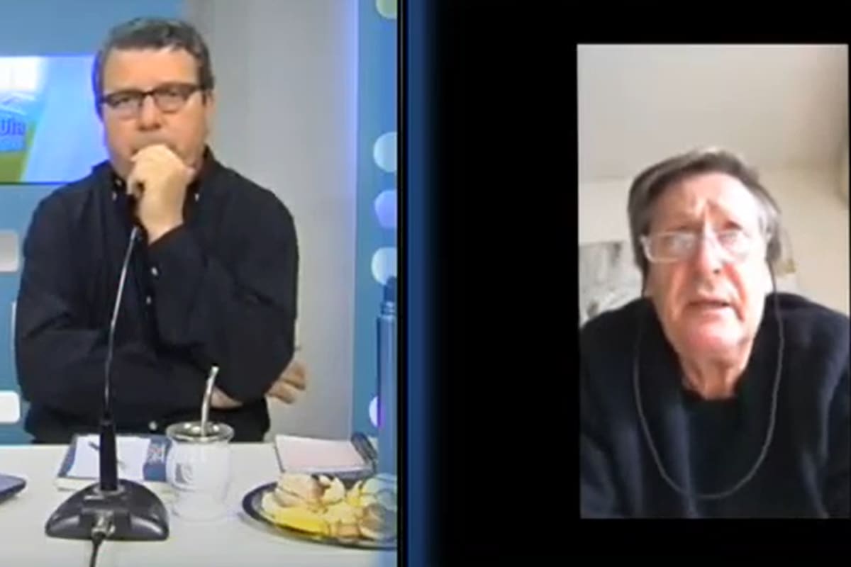 El diputado Pablo Torello durante la entrevista con el canal Bragado TV de este miércoles 1 de julio de 2020