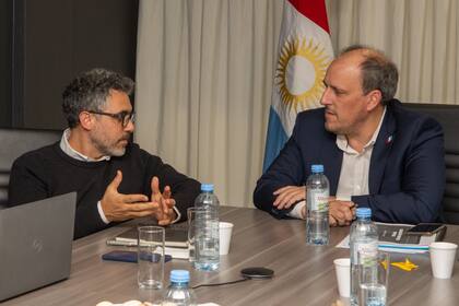 El director de ARBA, Cristian Girard, y el secretario de Ingresos Públicos cordobés, Gerardo Pintucci