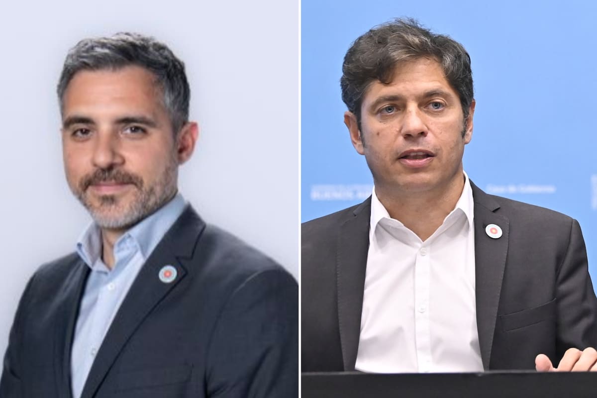 El director de ARBA, Cristian Girard, y el gobernador de la provincia, Axel Kicillof