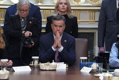 El director de la CIA, John Ratcliffe, durante una reunión en la Casa Blanca