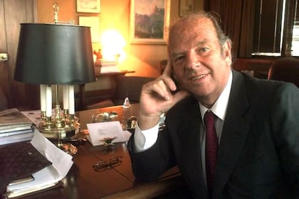 El director del diario La Nación, Bartolomé Mitre, en su despacho