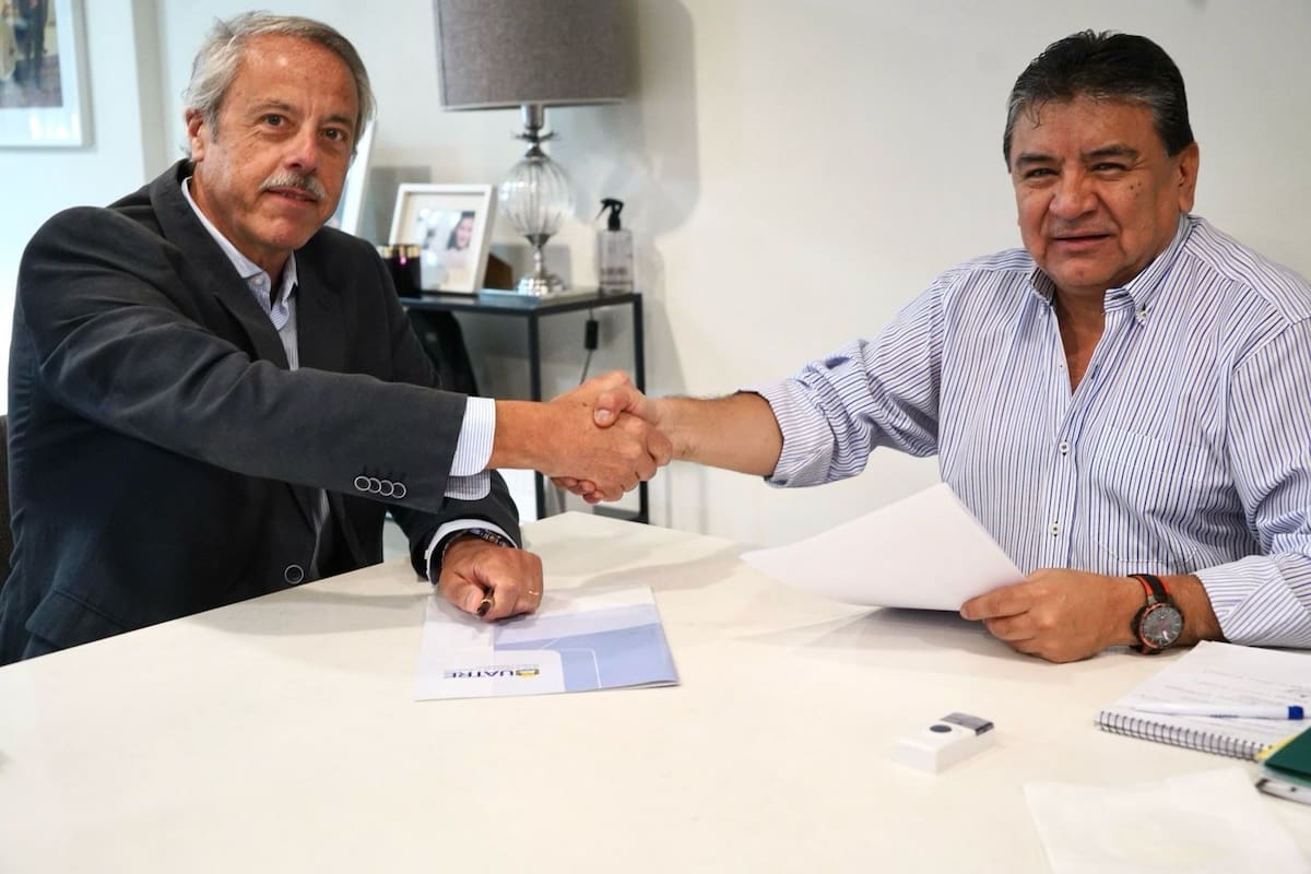 El director ejecutivo de ASA, Alfredo Paseyro, y el secretario General de la Uatre, José Voytenco