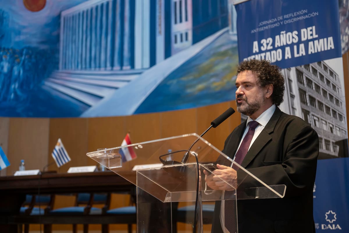 El director ejecutivo del Congreso Judío Latinoamericano, Claudio Epelman, fue uno de los oradores