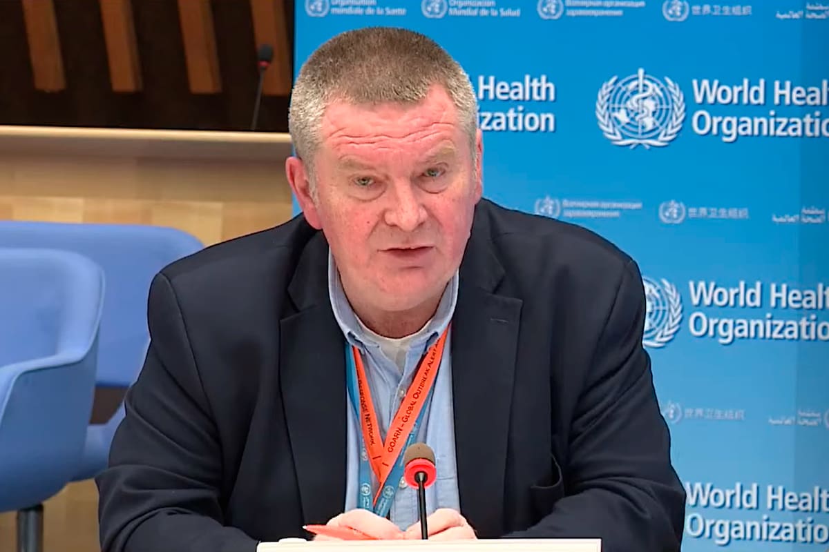 El director general de Emergencias Sanitarias de la OMS, Mike Ryan