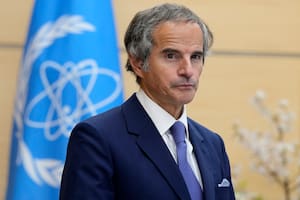 El director general del Organismo Internacional de Energía Atómica, el argentino Rafael Grossi. (AP/Eugene Hoshiko, Pool)