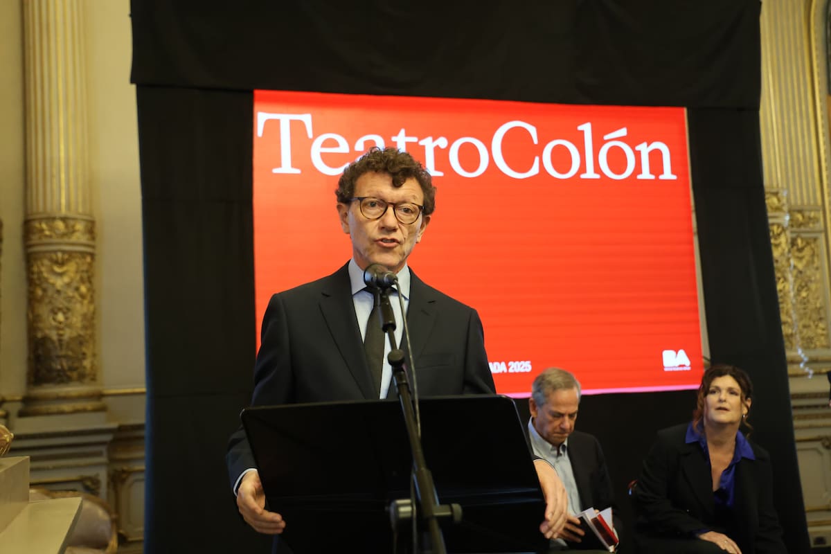 El director general del Teatro Colón, el uruguayo Gerardo Grieco, en la presentación de esta mañana