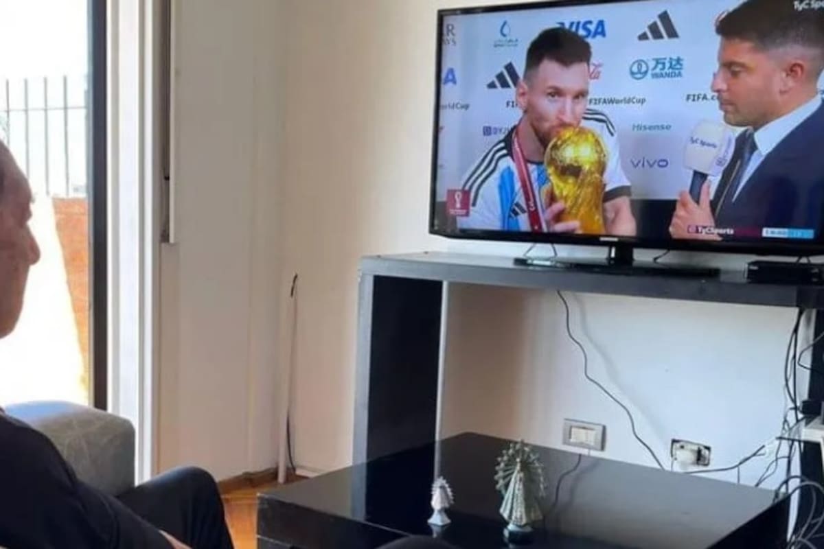 El director técnico Carlos Bilardo, campeón del Mundo de 1986