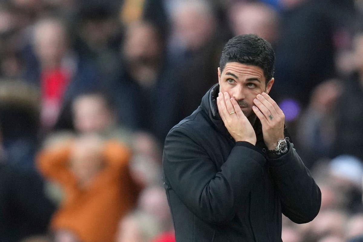 El director técnico de Arsenal, Mikel Arteta