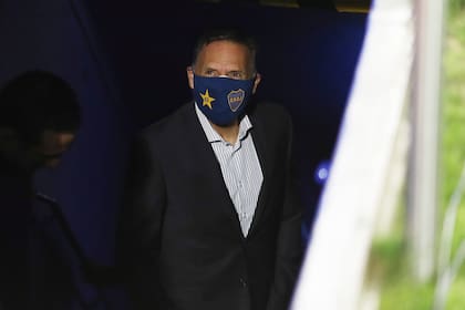 El director tecnico de Boca Juniors Miguel Angel Russo antes del partido de Copa Libertadores que disputaran contra Libertad