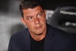 El director técnico de Boca, Sebastián Battaglia
