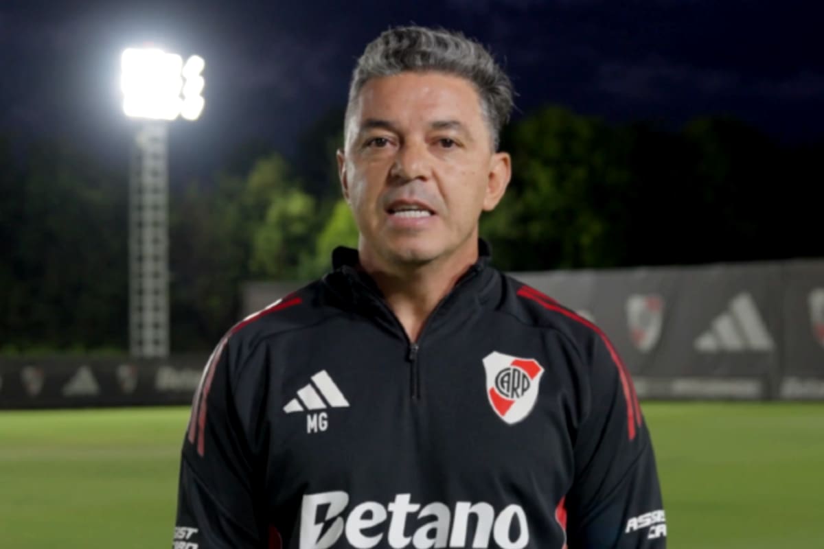 El director técnico de River Plate, Marcelo Gallardo