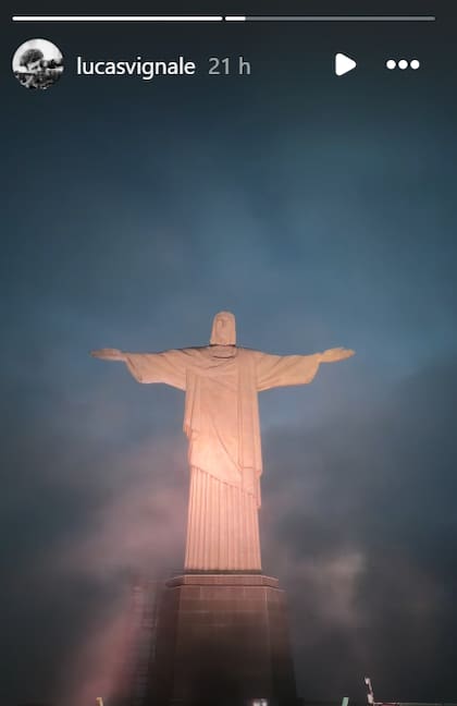 El director visitó el Cristo Redentor en la noche del sábado