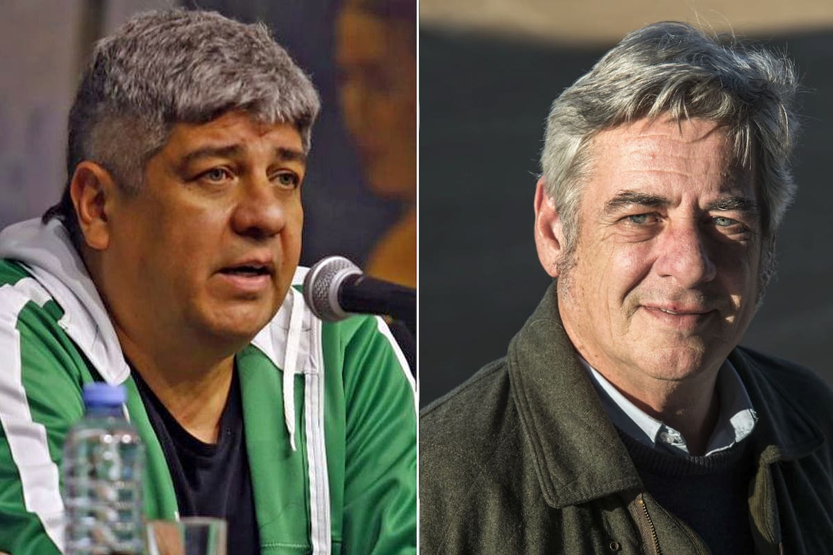 El dirigente camionero Pablo Moyano y el presidente de la SRA Nicolás Pino