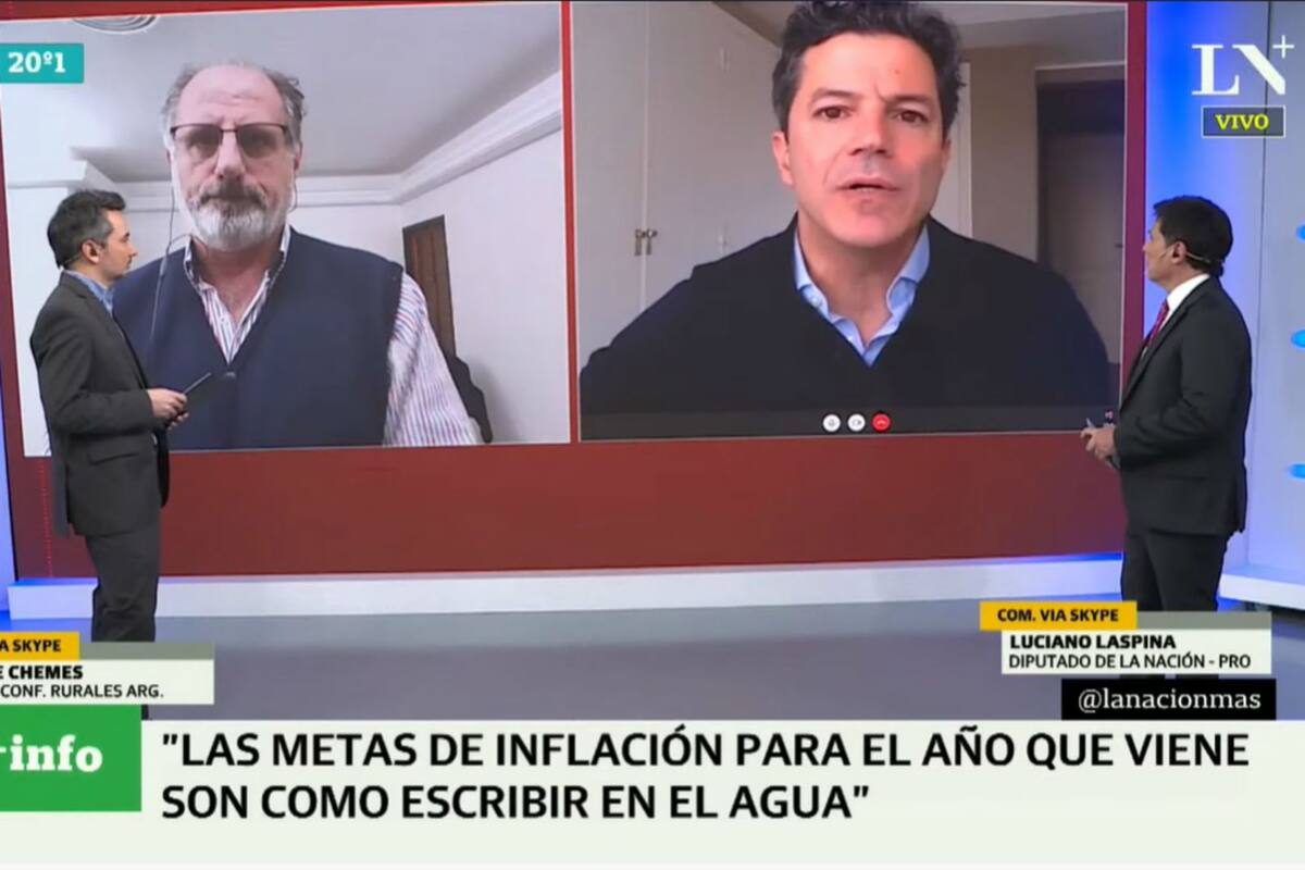 El dirigente de la CRA habló para el programa Más Info, por LN+, en el que también estuvo el diputado nacional de PRO Luciano Laspina, quien fue crítico con el ministro de Economía, Martín Guzmán
