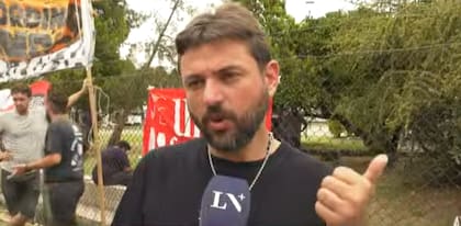 El dirigente peronista dialogó con un móvil de LN+ en San Fernando