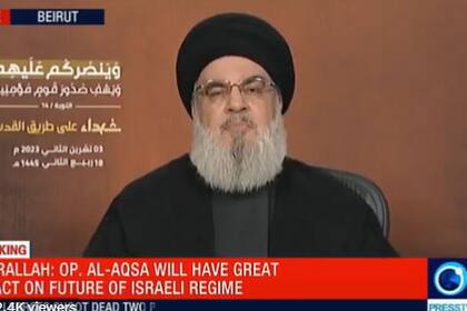 El discurso del líder de Hezbollah, Hassan Nasrallah