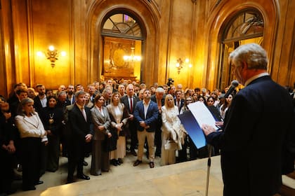 El discurso en la reapertura de la vieja casona