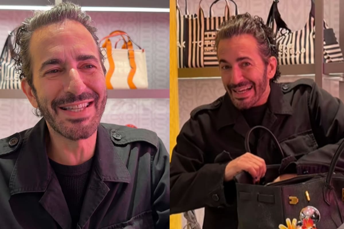 El diseñador actuó como cualquier comprador y se mostró divertido con la situación