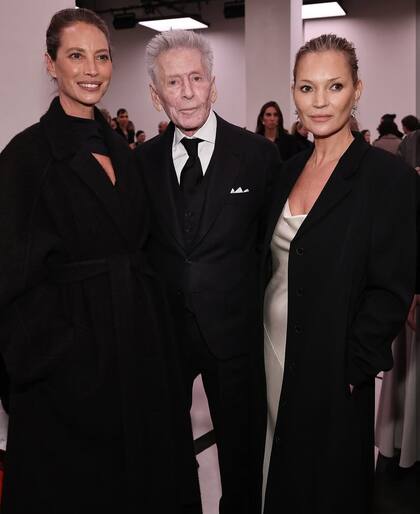 El diseñador Calvin Klein y el reencuentro con dos de sus musas, Christy Turlington y Kate Moss