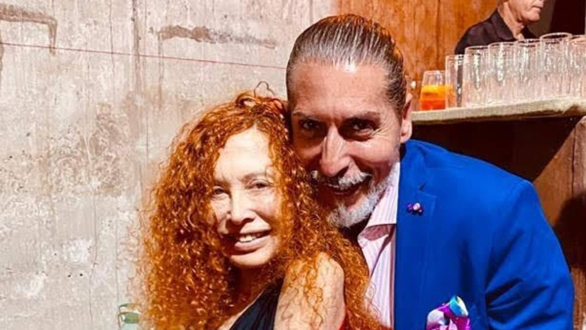 El diseñador César Juricich junto a su amiga y colega, Maureene Dinar