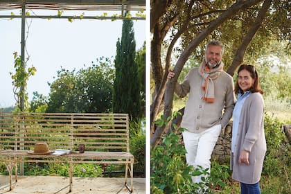 El diseñador de interiores Angelo Santangelo unió fuerzas con sus primas Lidia (arquitecta, en la foto) y Vincenza para poner en valor la finca de sus ancestros.