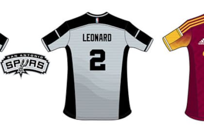 El diseñador norteamericano Jesse Nuñez imaginó como serían las camisetas de la NBA si fuesen como las de fútbol / https://www.behance.net/jessenunez