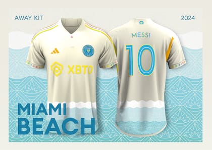 El diseño de la camiseta que se basó en las playas de Miami