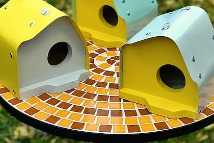 .El diseño de las casas nido en las cuales se utilizan materiales reciclados