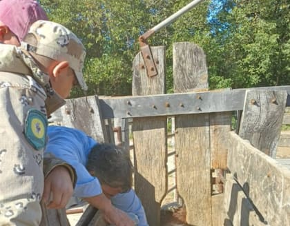 El dispositivo busca evitar que la salida acelerada de la hacienda durante la crecida facilite el robo de animales
