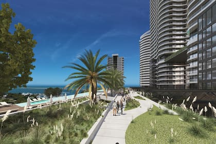 El Distrito tendrá seis torres y un gran parque de 6500 metros cuadrados