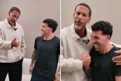 El divertido ida y vuelta de Carlos Tevez con Rio Ferdinand: “Tu inglés está mejor ahora”