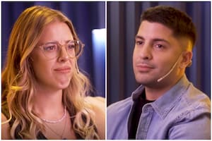 El divertido intercambio entre Nati Jota y Gastón Edul en Love is blind (Captura Netflix)