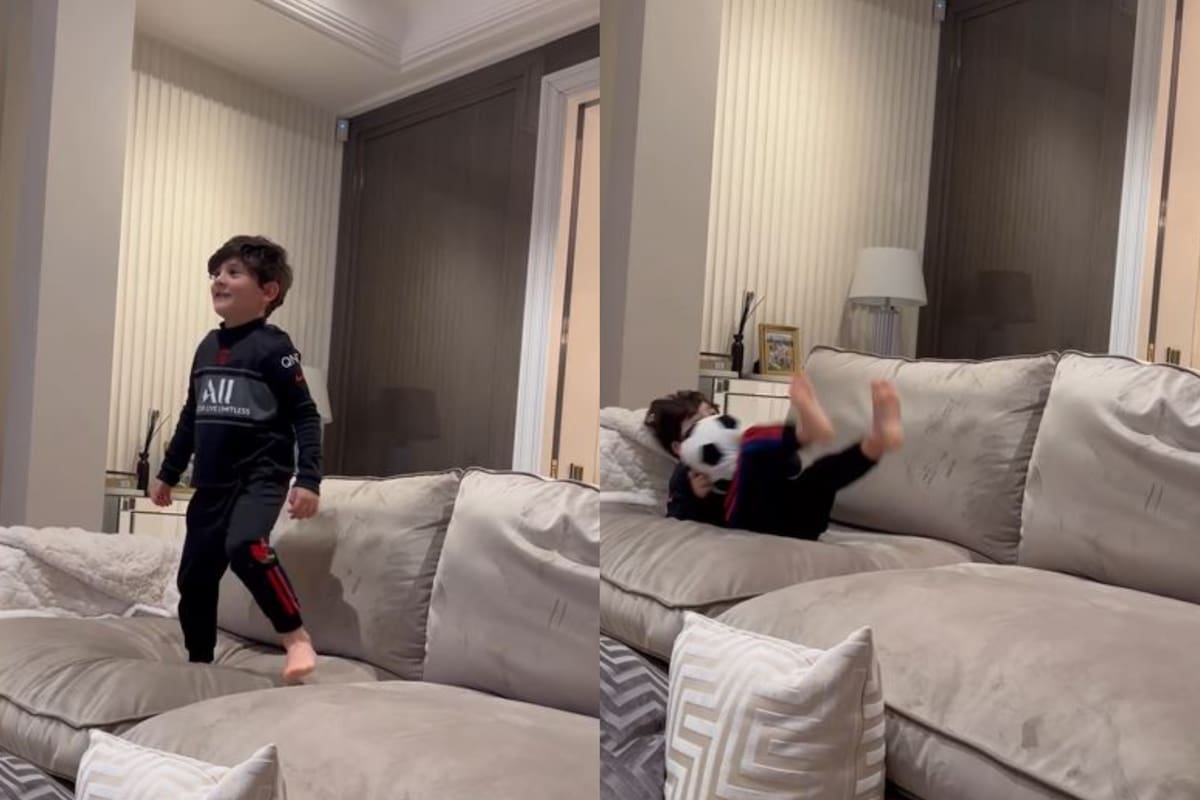 El divertido video de Ciro Messi como arquero y cantando una canción dedicada a la selección argentina campeona del mundo