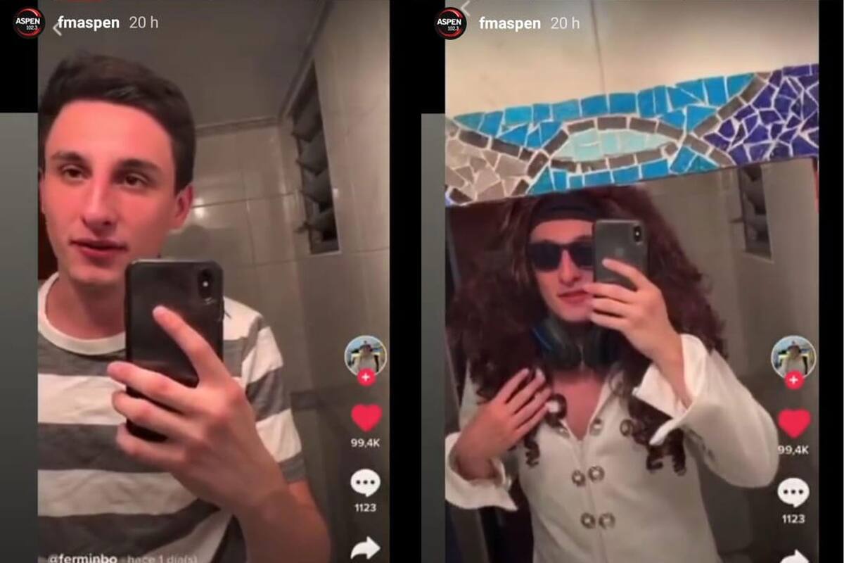 El divertido video de Fermín Bo con su transformación ochentosa fue republicado por la cuenta oficial de FM Aspen