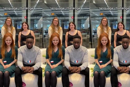 El divertido video donde 4 jovenes comparan las mismas palabras en diferentes idiomas