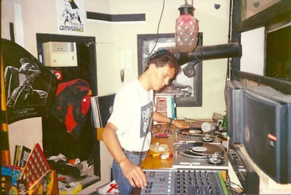 El DJ argentino Alfredo Fiorito en Amnesia, en 1989