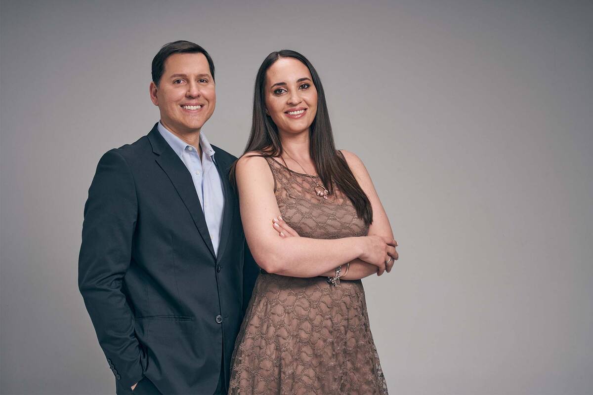 El doctor Lucas Zurlo y la doctora Julia de la Torre.