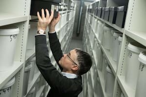 El doctor Martin Wirenfeldt Nielsen es el encargado de la colección de cerebros en la Universidad de Dinamarca del Sur, en Odense