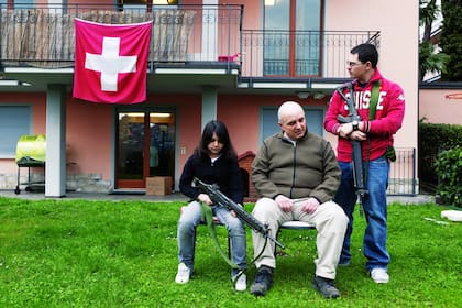 El doctor Pio Fontana y sus hijos