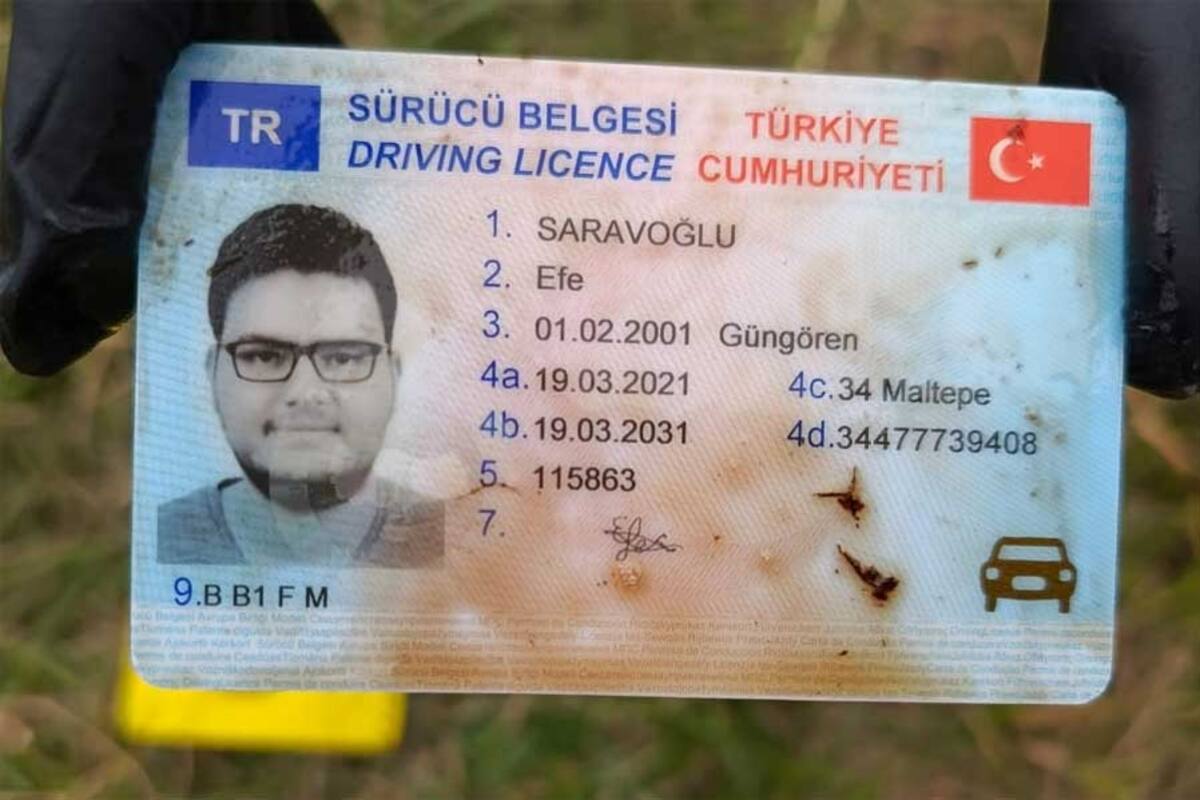 El documento de Efe Saravoğlu fue hallado junto con el cadáver