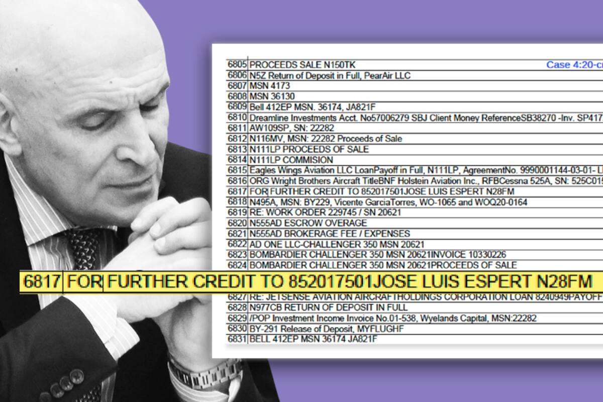 El documento judicial de Estados Unidos en el que figura el nombre de Espert