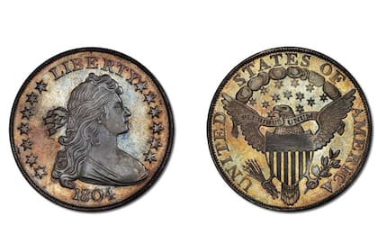 El dolar de plata con fecha de 1804 se vendió en varios millones de dólares