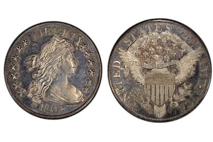 El dólar de plata de 1804 establece un nuevo récord en una subasta especializada