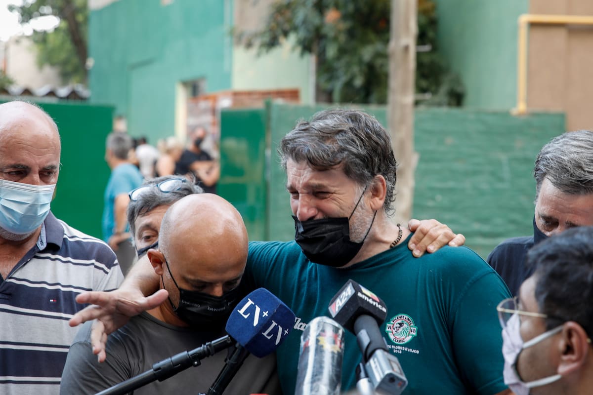 El dolor de Fabian Longhi en la despedida de su hermano Marcelo